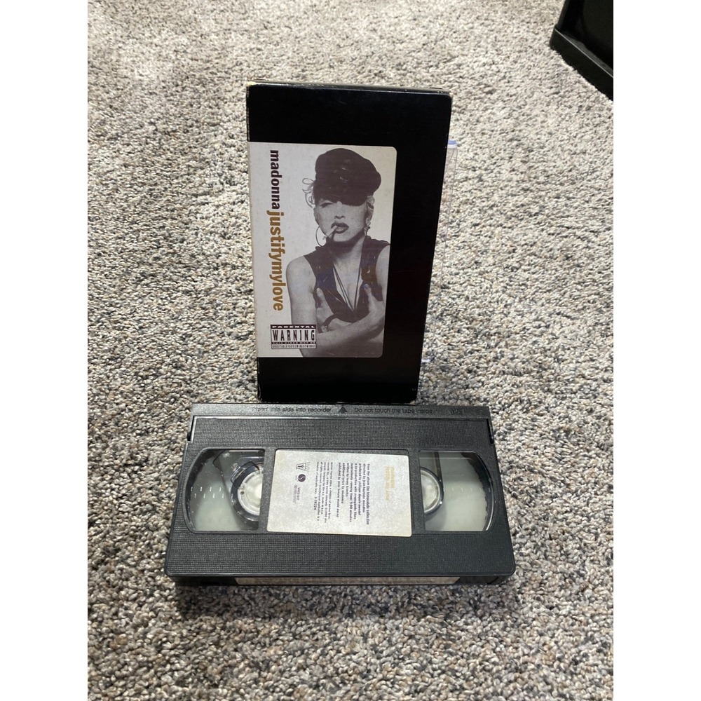Madonna Justify My Love VHS Video Single 1990 Warner Reprise 38224-3 Music Video